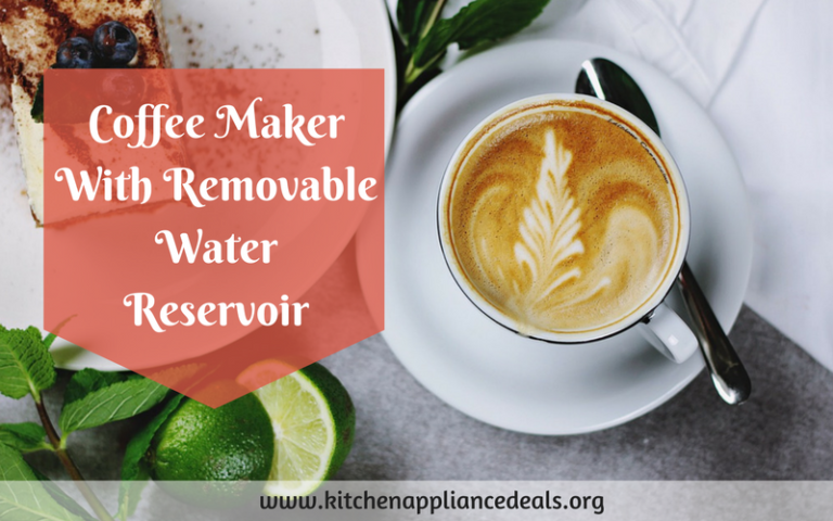 coffee maker with removable water reservoir